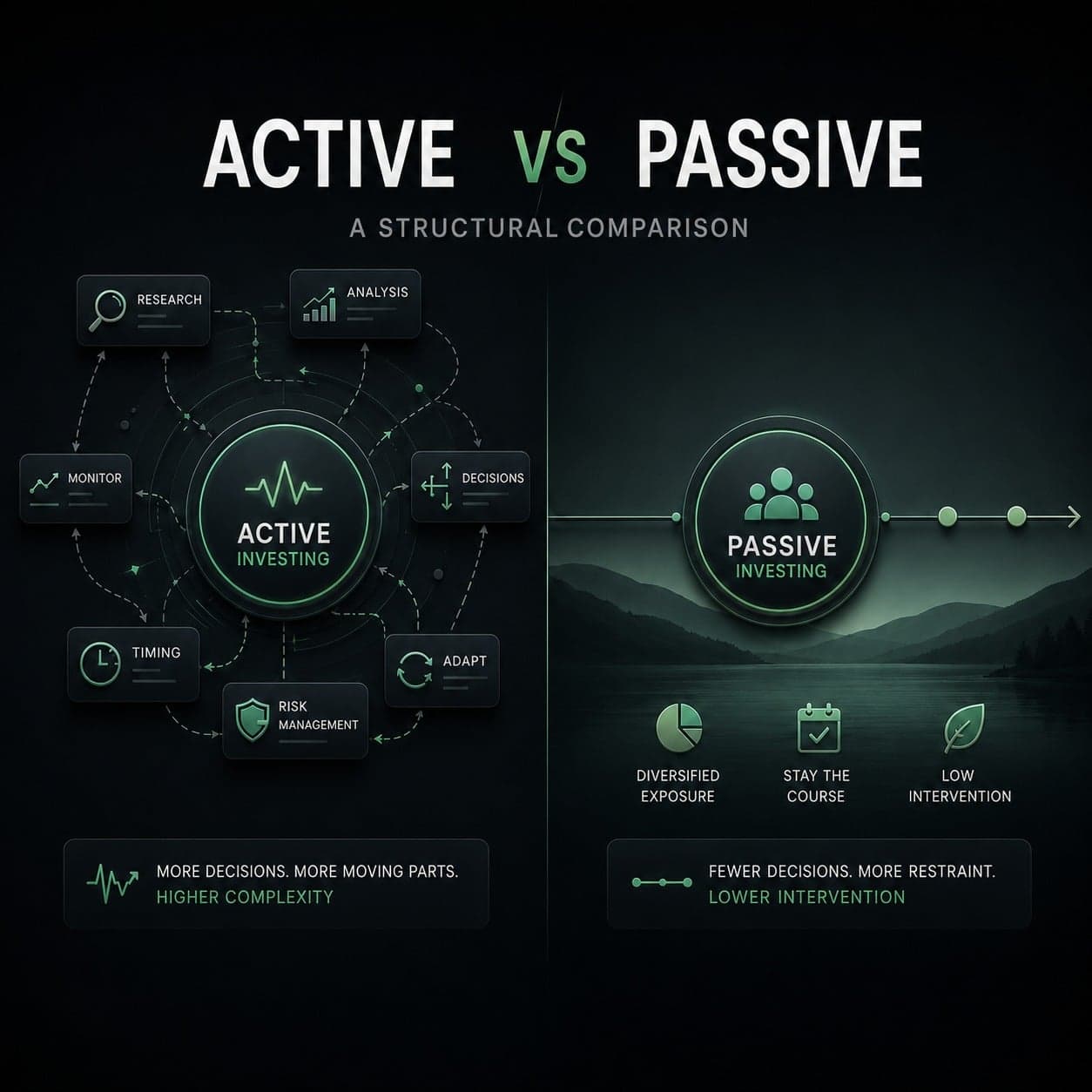 Active vs Passive Investing: A Structural Comparison