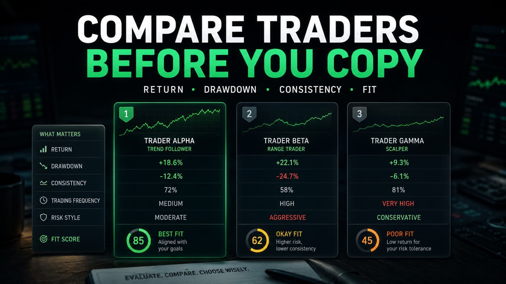 How to Compare Traders Before Copying Them