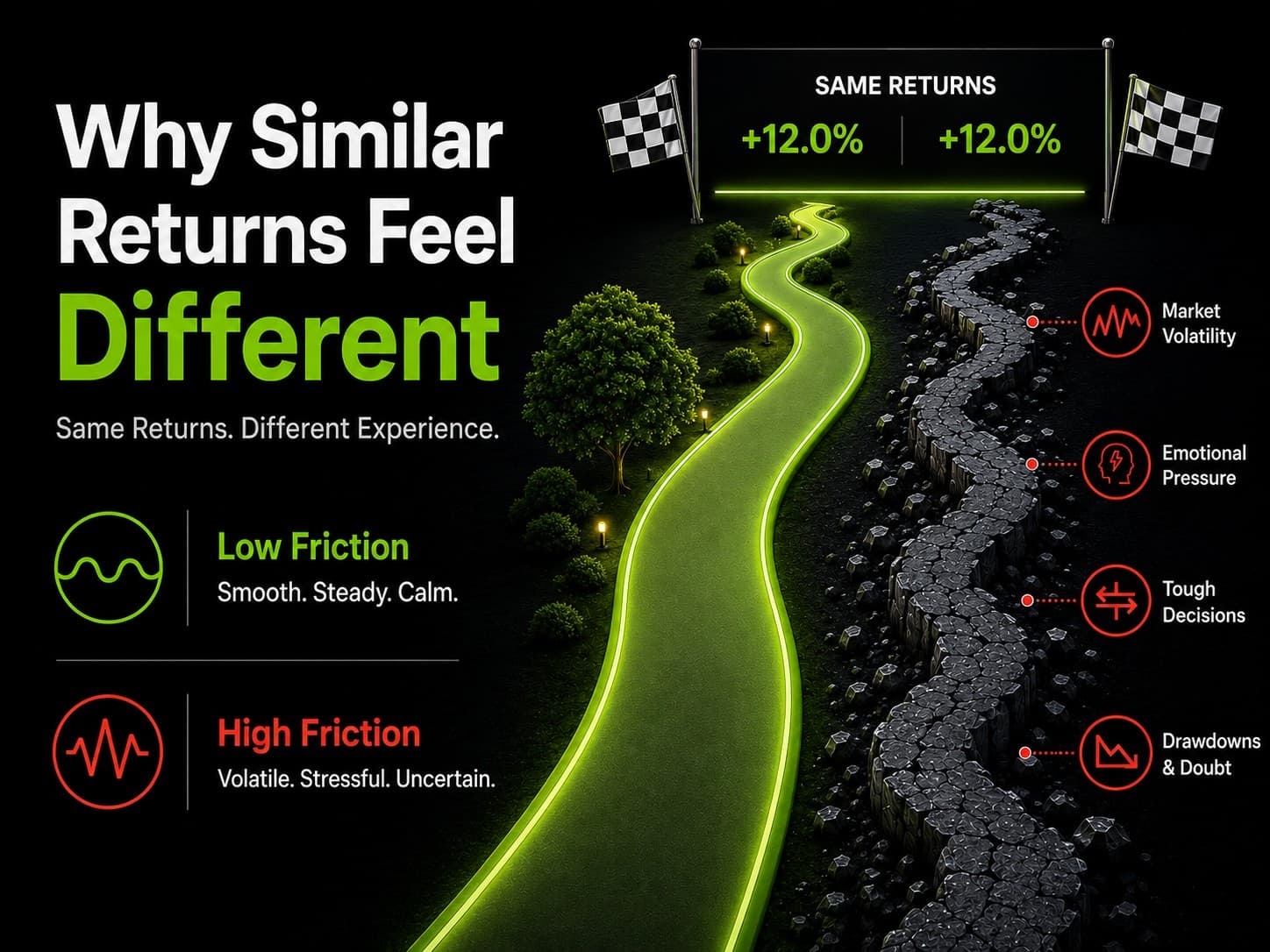 Why Similar Returns Can Feel Completely Different in Investing